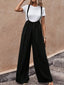 Wide Leg Suspender Overalls
