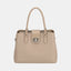 David Jones PU Leather Twist-Lock Tote Bag