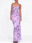Printed V-Neck Maxi Dress