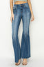 RISEN Full Size High Rise Front Seam Detailed Flare Jeans