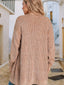 Open Front Dropped Shoulder Cardigan with Pockets