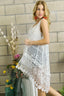 ADORA Crochet Lace Sleeveless Vest Cardigan