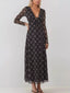 Tie Front Plaid Long Sleeve Dress