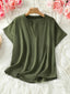 Casual Notched Short Sleeve Blouse