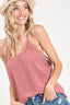 BiBi Lace Cami Solid Tank Top
