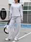Dropped Shoulder Sweatshirt and Pants Set