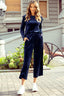 Frill Round Neck Long Sleeve Top and Pants Set