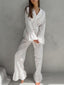 Heart Print Long Sleeve and Pants Lounge Set