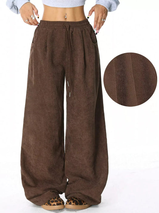 Corduroy Wide Leg Pants