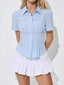 Gingham Short Sleeve Button-Up Shirt