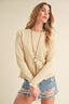 Aemi + Co Lettuce Hemline Round Neck Raglan Sleeve T-Shirt