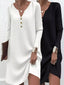 2 Piece Casual Notched Long Sleeve Dress