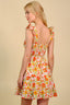 Floral Smocked Square Neck Mini Dress