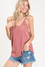 BiBi Lace Cami Solid Tank Top