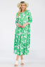 Celeste Full Size Floral Print Asymmetric Tiered Midi-Dress Plus Size