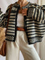 Striped Button Up Knit Cardigan