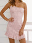 Lace One Shoulder Mini Dress