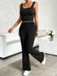 Square Neck Tank and Drawstring Pants Set