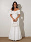 Bow Off-Shoulder Maxi Dress