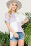 Celeste Full Size Color Block Short Sleeve T-Shirt