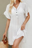 V-Neck Flounce Sleeve Cover-Up Dress