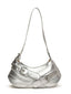 PU Leather Buckle Shoulder Bag