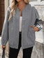 Snap Down Dropped Shoulder Jacket