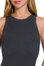 Zenana Seamless Ribbed Crop Tank