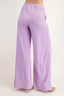 Celeste Full Size Textured Wide-Leg Pants with Pockets Plus Size