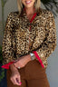 Leopard Button Up Long Sleeve Shirt