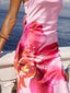 Printed Tube Maxi Dress
