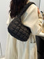 Quilted Ruched Shoulder Bag