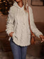 Drawstring Long Sleeve Fleece Hoodie