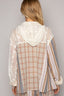 POL Long Sleeve Plaid Hood Shirt