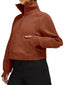 Half Zip Raglan Sleeve Sweatshirt