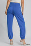 Umgee Drawstring Jogger Pants with Front Seam Detail
