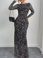 Leopard Ruched Bodycon Maxi Dress