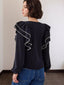 Ruffled Button Up Long Sleeve Shirt