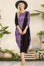 Celeste Full Size Geo Print Paneled Dress with Buttons Plus Size