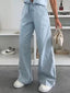 Tie Front Vest and Jeans Denim Set