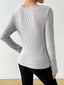 Cowl Neck Ribbed Knit Top