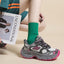 Letter Lace-Up Round Toe Athletic Shoes