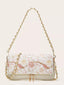 Floral Chain Shoulder Bag