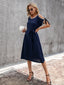 Round Neck Cold Shoulder Dress