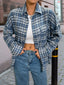 Plaid Button Up Long Sleeve Shirt