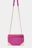 Fame Rhinestone Studded Rectangle Crossbody Bag