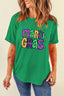 MARDI GRAS Delightful Letter Graphic T Shirt