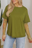Round Neck Mesh Long Sleeve T-Shirt