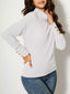 Ribbed Knit Turtleneck Sweater