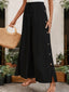 Tied Slit Wide Leg Pants